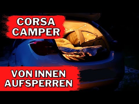 Wie von innen aufsperren?  || MINI CAMPER || OPEL CORSA ||