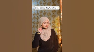 Elegant Hijab Style with Jewellery/Full Video by areeba_tahir_ #hijab#tutorial#shorts
