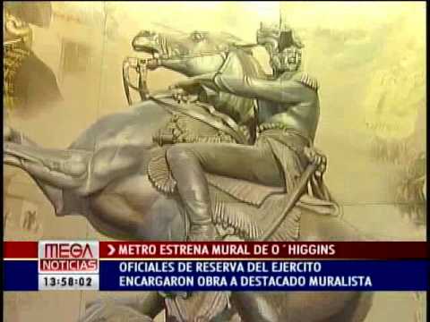 "Laureles al Libertador" Gran mural de Guillermo V...