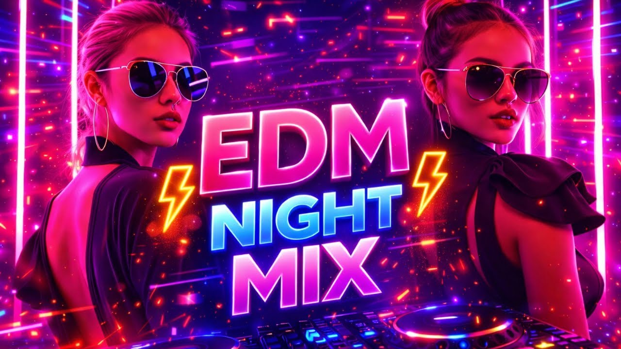 EDM Night Mix ⚡ Electric Dance Music | Bass Boosted Party & Club Vibes 😎 Gym Workout Car Music