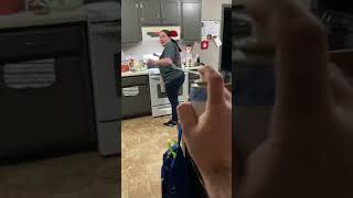 Silly string attack!! 😂