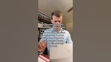 Always set boundaries at work! Your job would replace you tomorrow.