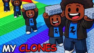 I FORCED My CLONES To STACK STAIRS On Roblox!
