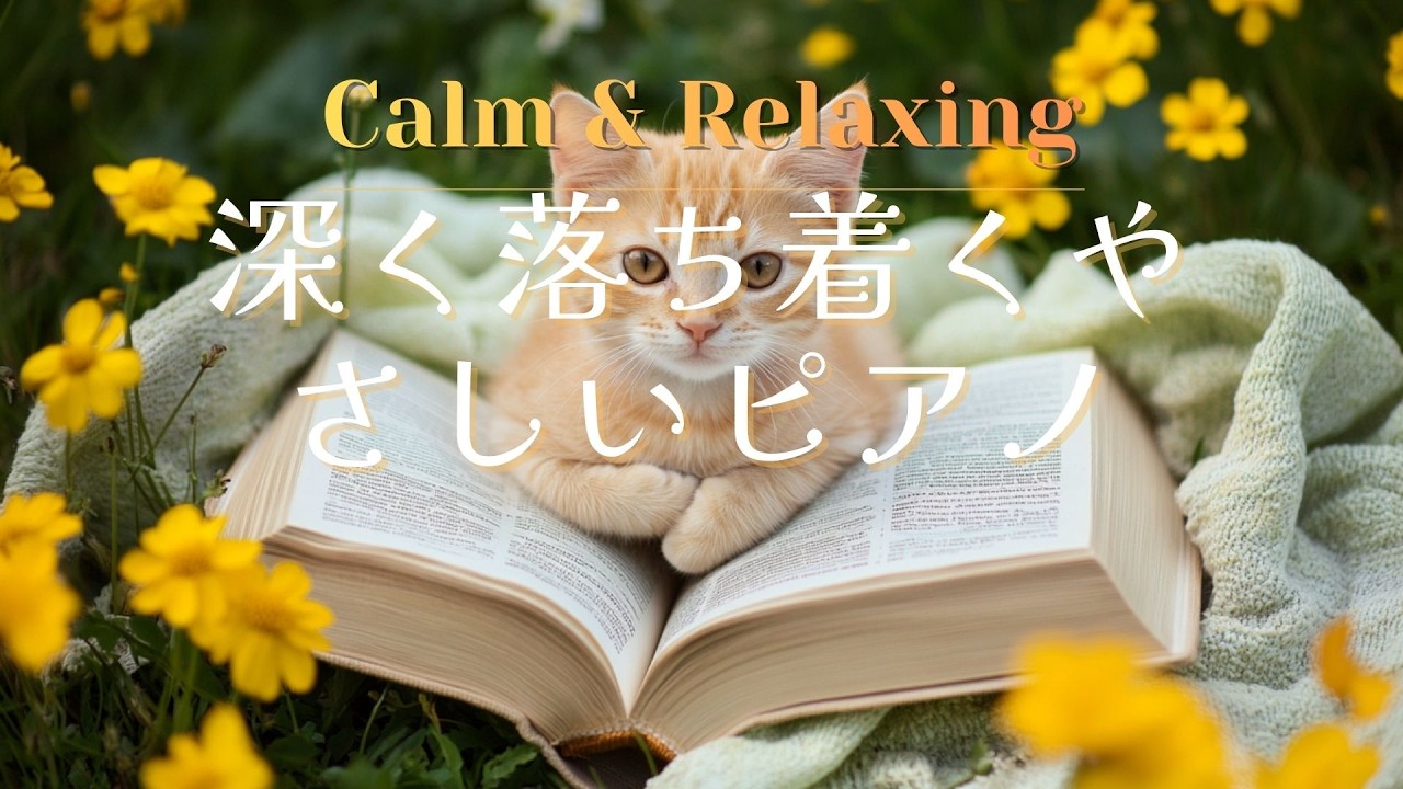 【BGM】深く落ち着くやさしいピアノ｜作業・集中用｜healing【3時間】calming・relaxation