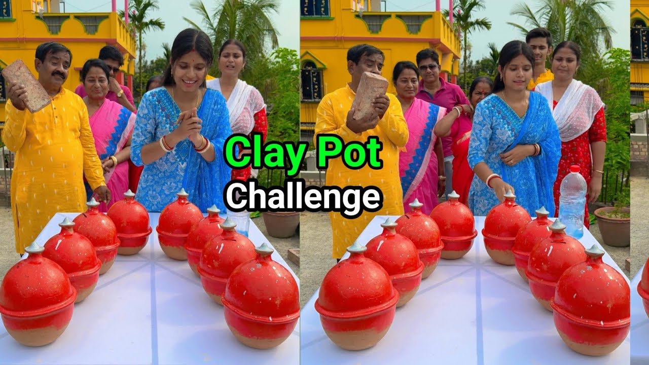 Break the Clay pot and get the gift funny Challenge