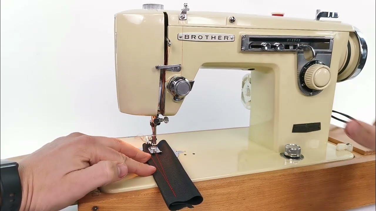 Demonstrating a Vintage Brother Sewing Machine YouTube