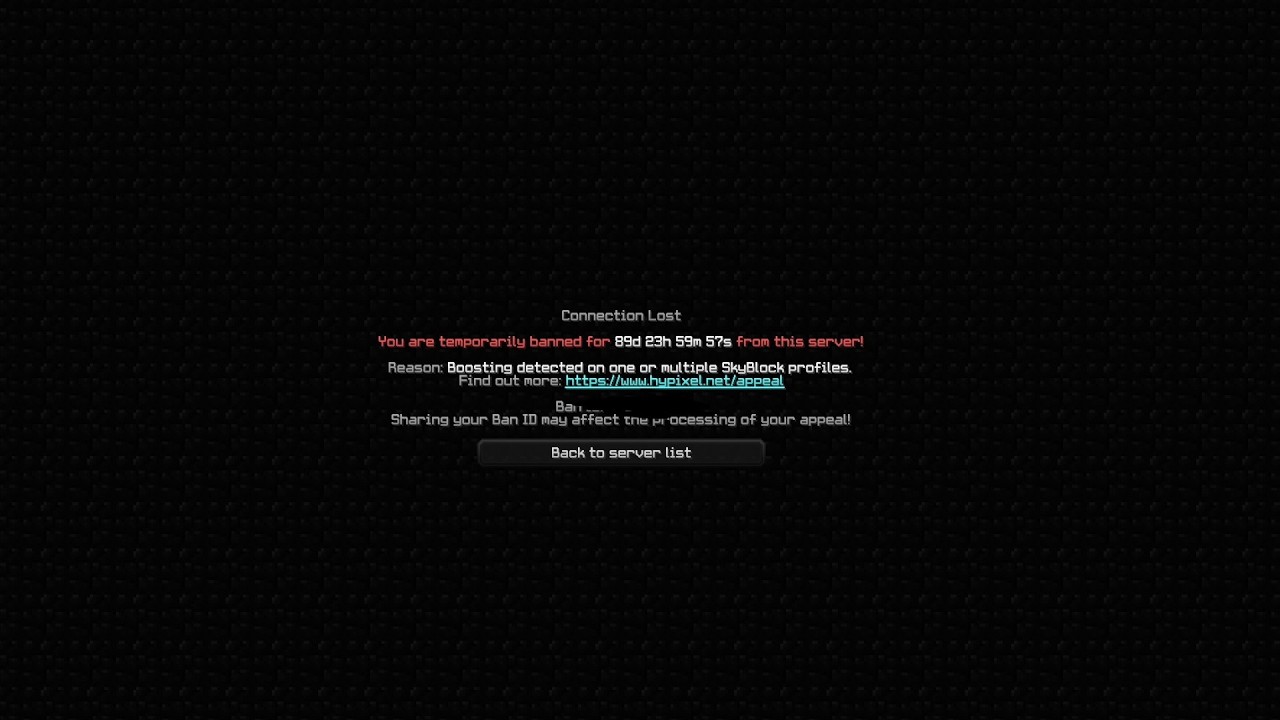 I GOT BANNED IN HYPIXEL SKYBLOCK - YouTube