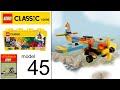 Lego Speed Build Plane MOC. How to build French Ranch Airplane from LEGO Classic 10696.