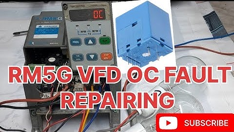 RM5G VFD REPAIRING|OC FAULT IN VFD|OC FAULT SOLUTION|VFD CT Replacement|VFD BOARD REPAIRING|INVERTER