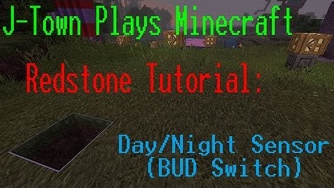 Minecraft 1.4.7 || Redstone Tutorial: Day/Night Sensor (BUD Switch)