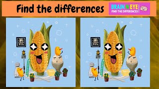 【Find the difference game】Find the difference between two pictures. | yummy grilled corn No 1004 screenshot 1