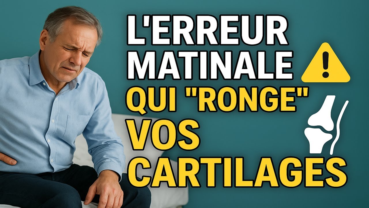 L'Erreur Matinale Qui "Ronge" Vos Cartilages Chaque Jour !