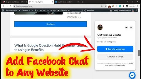 How To Add Facebook Messenger Chat to WordPress Website