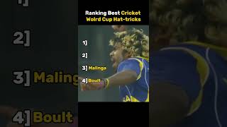 Ranking Best Cricket World Cup Hat-tricks 🤯 #shorts #cricketshorts #rankingshorts #ytshorts
