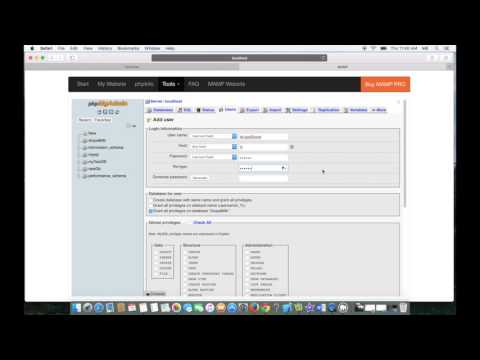 Creating a MySQL database from phpMyAdmin control panel for Drupal 8 website
