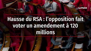 Hausse du RSA : l’opposition fait voter un amendement à 120 millions