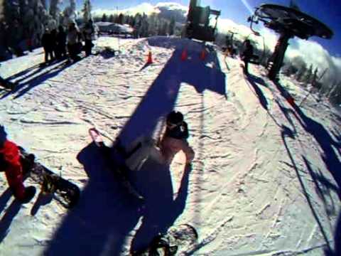 Ben, Katie and Dad Snowboarding