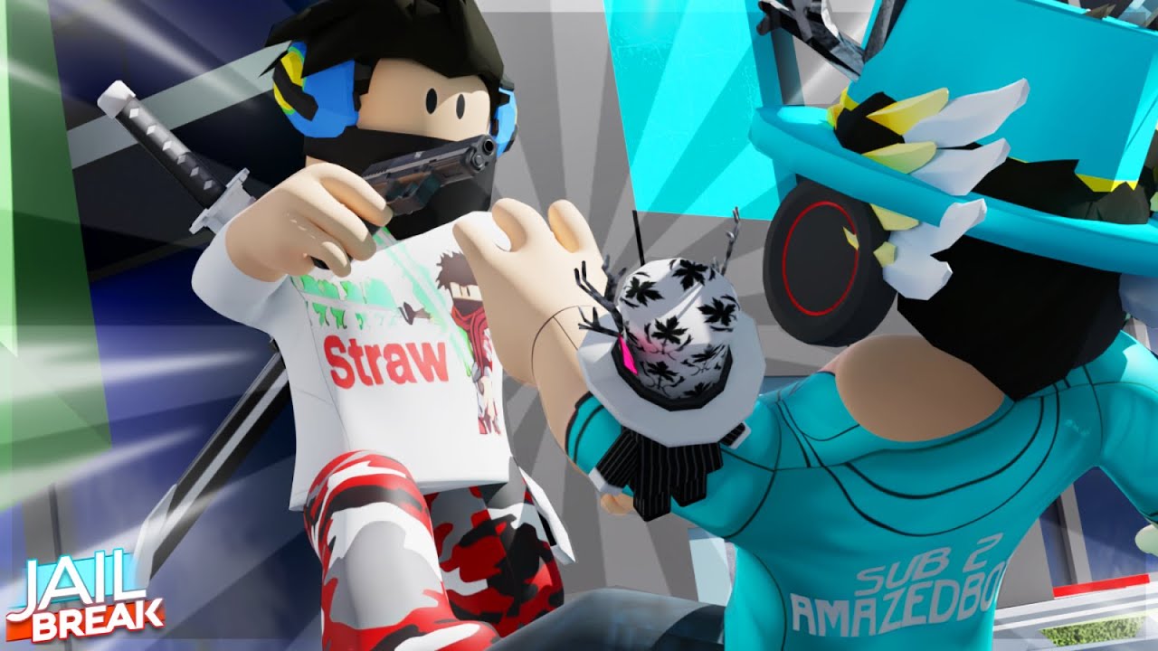 Crew battles 1v1 vs strawhat luffi in roblox jailbreak youtube