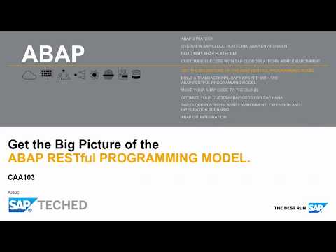 ABAP RESTful Programming
