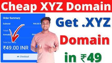 *Limited Time* Get .XYZ Domain at ₹49 Only | Cheap Domain Buy | Buy XYZ Domain in Cheap Price 2021
