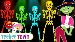 Halloween Dance Party With Skeletons | Spooky Kids Songs By Teehee Town