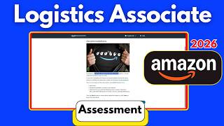 Amazon Logistics Associate Assessment Test Questions & Answers 2026 | Logistics Specialist Interview