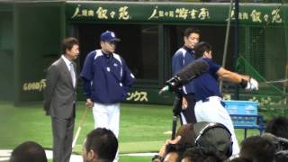 20111014@東京ドーム、森野ティー打撃に立浪指導.m2ts