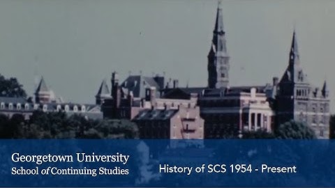 A History of Georgetown University School of Continuing Studies