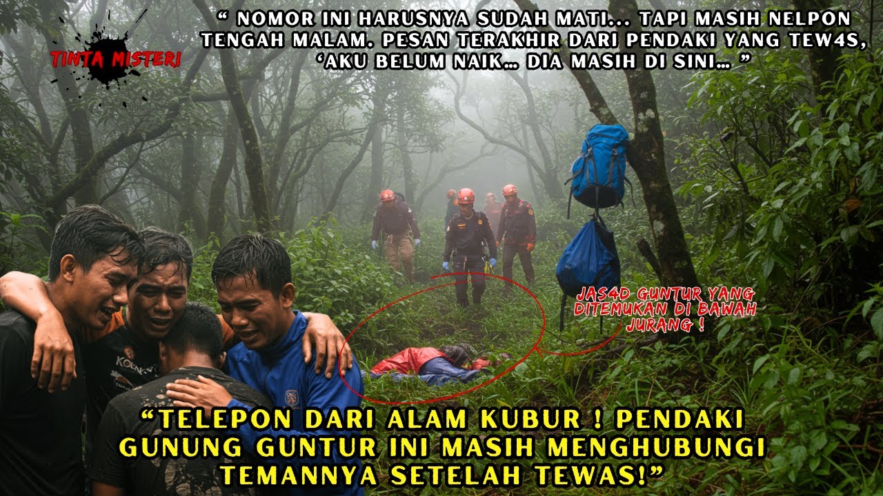 PENDAKI GUNUNG GUNTUR MENELEPON TEMANNYA SETELAH TEW4S. 