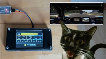 Nextion Display SimHub test in Assetto Corsa Competizione [DIY SIM RACING DASHBOARD]