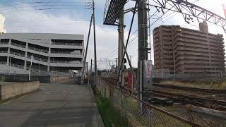 JR四国 松山駅南側 2000系特急宇和海20号 到着