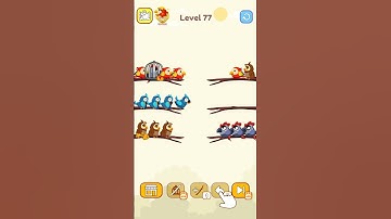 Bird Sort Color Level 77┃Complete Level┃Sorting Games