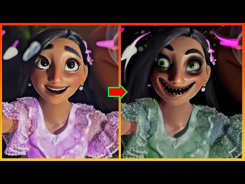 Encanto Characters Turn Into Monsters - Creepy Cartoon| Makeup For Halloween Ideas