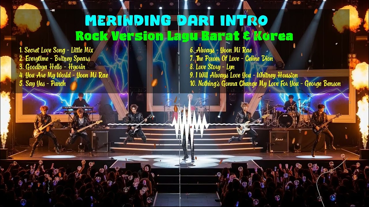 Goosebumps from the intro‼️ Rock Version of Western & Korean Songs