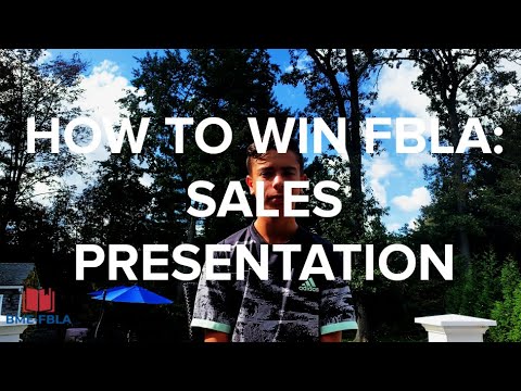 sales presentation fbla 2023