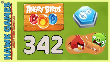 Angry Birds Stella POP Bubble Shooter Level 342 - Walkthrough, No Boosters