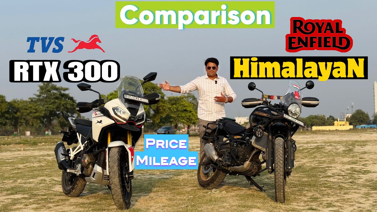 Tvs Apache Rtx 300 Vs Royal Enfield Himalayan 450 Comparison || Mileage Price || Headlight | Review 