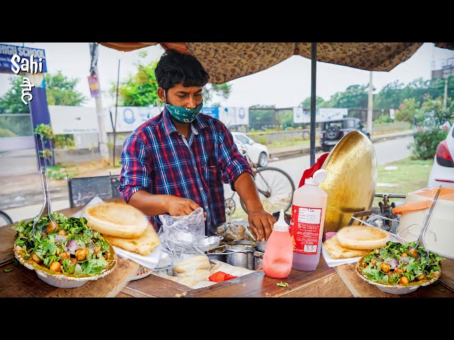 ₹ 15 Only | NH 5 Famous CYCLE Wale CHOLE KULCHE | Street Food India
