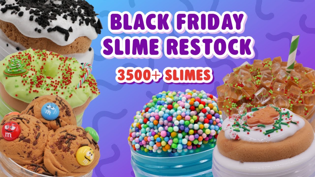 MY BIGGEST SLIME RESTOCK YET?! 3500+ SLIMES - BLACK FRIDAY RESTOCK
