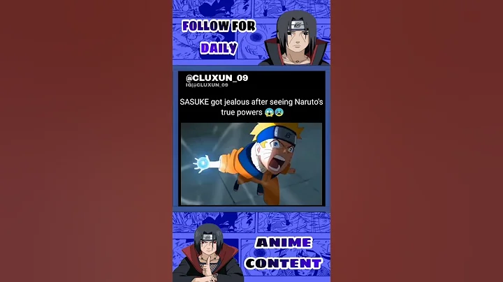 sasuke was jealous after seeing Naruto's true powers