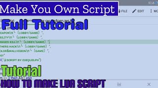 Tutorial How to Make Lua Script Make You own Script For GameGuardian