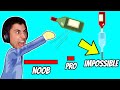 I Beat The IMPOSSIBLE Bottle Flip In Happy Wheels!