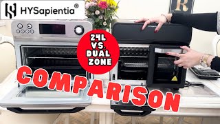 Comparing @HYSapientia 24L with @HYSapientia 22L Dual zone air fryer oven |air fryer recipes
