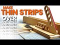 Dead simple thin strip jig for the table saw  precise and repeatable