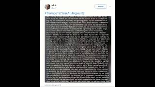 a dramatic reading of dril's #Trumps1stYearAtHogwarts
