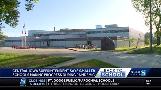 Iowa school superintendent busy leading two districts