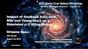 Impact of feedback from AGN, SNe and Young Stars on a Simulated z~2 SFing Galaxy - Orianne Roos