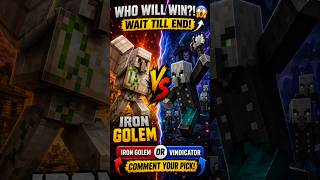 IRON GOLEM vs VINDICATOR 😱 Who Will Win? Wait Till End!