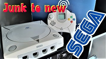 Sega Dreamcast repair new battery and LED mod
