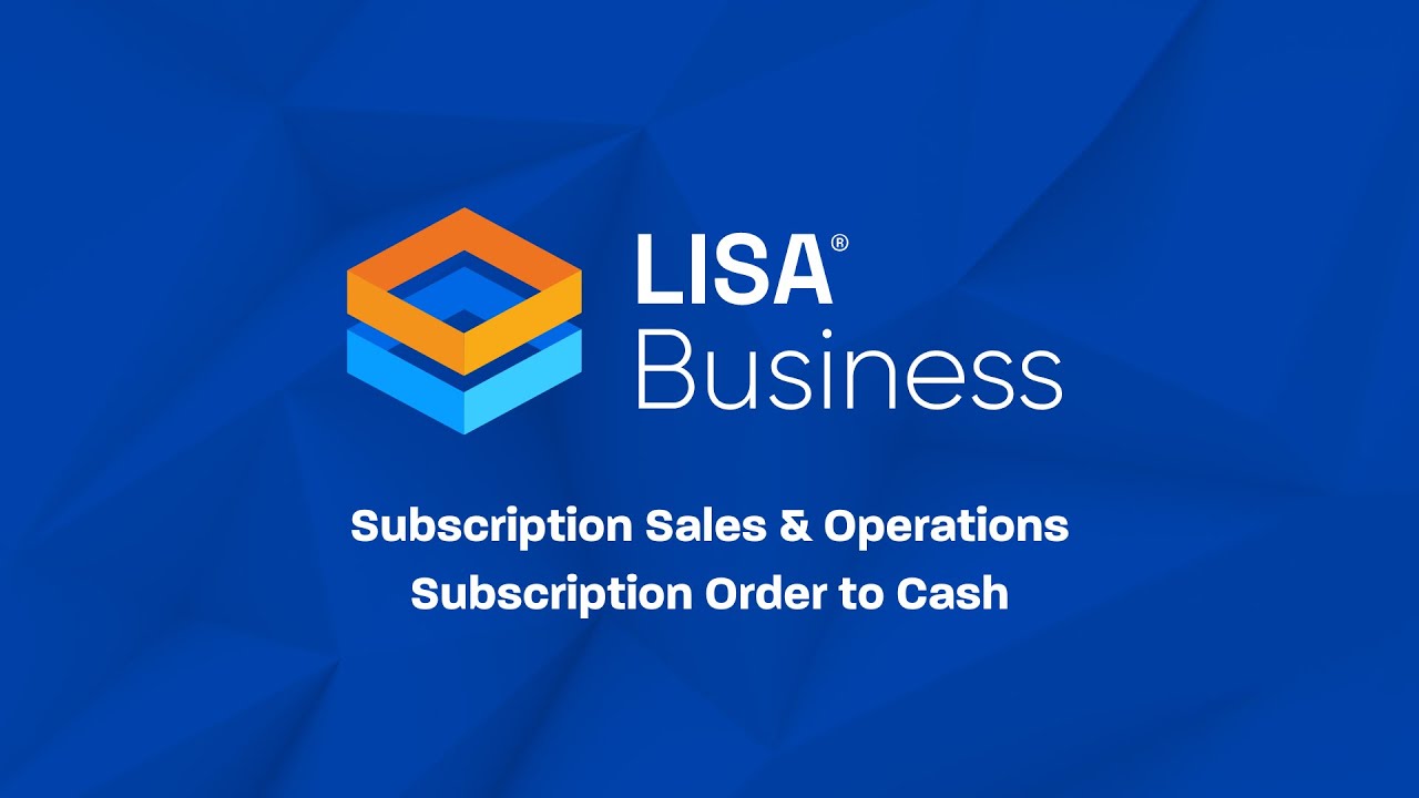 Subscription Order to Cash LISA Business for Microsoft Dynamics 365